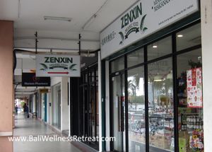 Front of shop at Zenxin Organic Health Food Shop in Penang