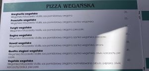 Vegan Pizza Menu 🖤 at Pizzeria Fernando in Kolobrzeg