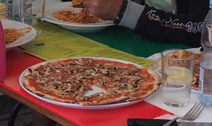 About 10 Vegan pizza to choose. Około 10 weganskich rodzajów pizzy do wyboru. at Pizzeria Fernando in Kolobrzeg