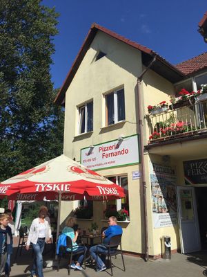 From outside  at Pizzeria Fernando in Kolobrzeg