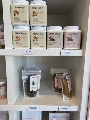 Protein powders  at Urban Remedy in San Francisco