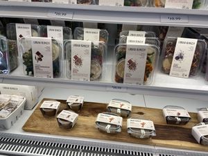 Packages salads and raw desserts  at Urban Remedy in San Francisco