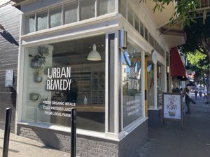 Outside  at Urban Remedy in San Francisco