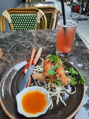 Frühlingsrollen mit Tofu 💚 at Memoires d'Indochine in Mannheim