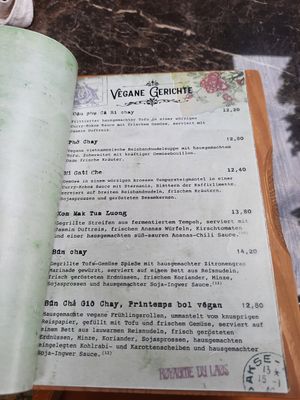 Hauptspeisen vegan at Memoires d'Indochine in Mannheim
