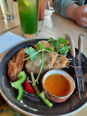 Gemüse im Tempura Mantel , mit Süßsauersoße at Memoires d'Indochine in Mannheim