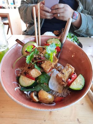 Tofu Gemüsespiese mit Reisnudeln at Memoires d'Indochine in Mannheim