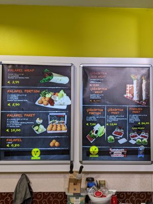 Menu at Cigköftem - Adalbertstrasse in Berlin