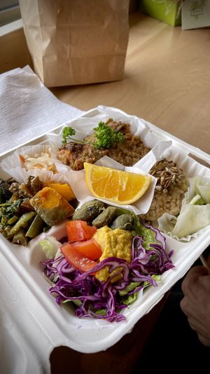 Bento Box to-go   at Tama Organic Life in Vancouver