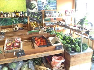 Fresh produce side of Tama Organic Life at Tama Organic Life in Vancouver