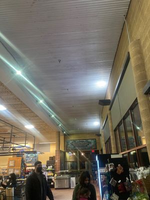 Inside the store  at Cid's Food Market in Taos