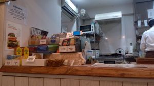 Not quite the best veg burger in the universe, sadly.  at Veganic To Go in Tokyo