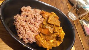 Curry rice at Veganic To Go in Tokyo