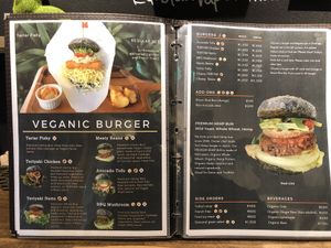 Menu as at May 2019 at Veganic To Go in Tokyo