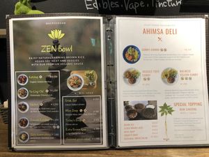 Menu pt2 as at May 2019 at Veganic To Go in Tokyo