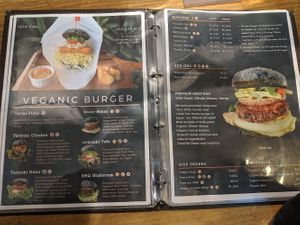 Menu at Veganic To Go in Tokyo