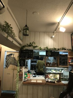 Small but cozy  at Veganic To Go in Tokyo