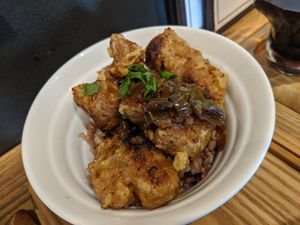 Chinese style karage at Veganic To Go in Tokyo