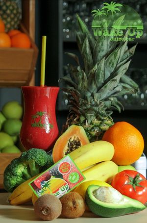 Cherry Top Smoothie  : ) 🍒 at Wake Up Juice Bar in Novi Sad