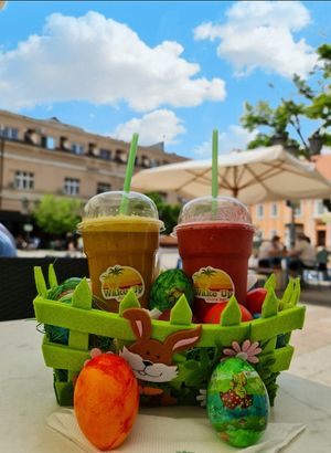 Happy easter 😊🐣🥚💚 at Wake Up Juice Bar in Novi Sad