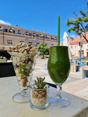 My Favorite WAKE UP MACHINE💚 at Wake Up Juice Bar in Novi Sad