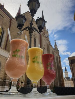 Great view and tasty smoothies 👌 at Wake Up Juice Bar in Novi Sad