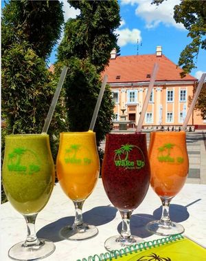 100% fresh juices 👍 at Wake Up Juice Bar in Novi Sad