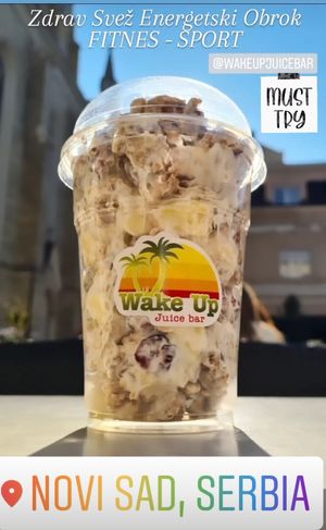 Fitnes Sport Musli Obrok at Wake Up Juice Bar in Novi Sad