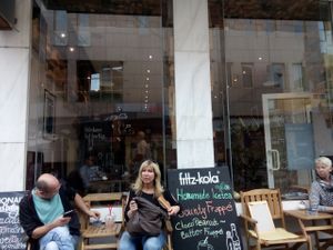 café from the outside  at Woodrich in Darmstadt