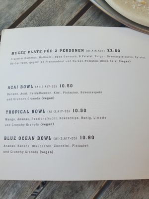 Menu at Woodrich in Darmstadt