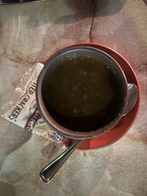 Lentil soup (doesn’t look too good in the pic but was delicious)  at CJ's on the Bay in Marco Island