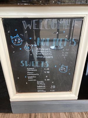 Sign outside at Fat Cats in Austin