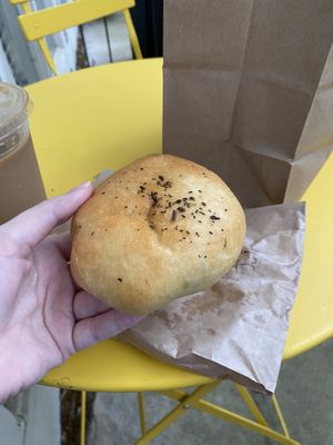  never seen this on the menu before! tomato pesto chz kolache YAS  at Fat Cats in Austin