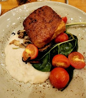 Vegan tofu  at Salt of the Earth in Fennville