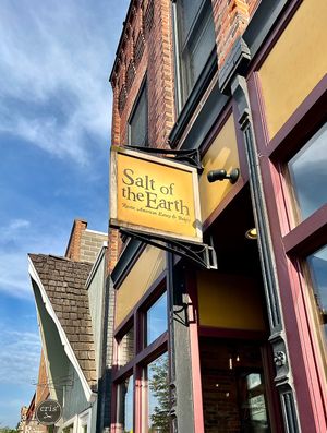 Salt of the Earth - sign outside    at Salt of the Earth in Fennville