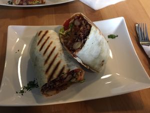 vegan Burrito with Jackfruit  at Bensel & Gretels in Rostock