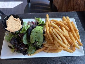 Veggie sandwich, no bread or cheese   at Half Moon Bay Brewing Company in Half Moon Bay