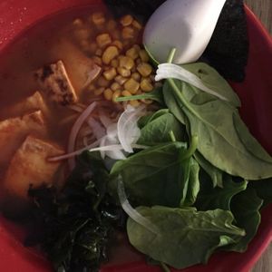 tomyum ramen - Thai, vegan at RameNesque in Peekskill