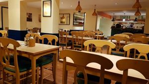 Inside  at Old School Vegetarian Restaurant in South West London