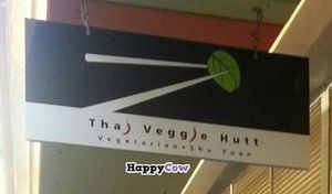 banner at Thai Veggie Hutt in Hobart