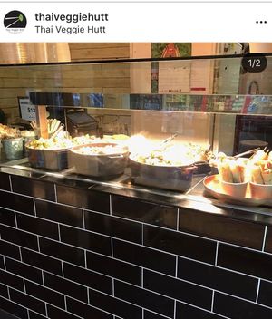 Varieties Vegan  Bainmarie selections  at Thai Veggie Hutt in Hobart