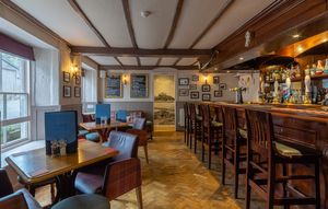 Bar area at Cutty Sark in Marazion