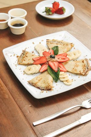 vegan crepes at Bio-Organicos in Playa Del Carmen