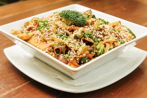 Vegan Padthai at Bio-Organicos in Playa Del Carmen