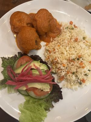 Organic Quinoa Meatballs  at Bio-Organicos in Playa Del Carmen