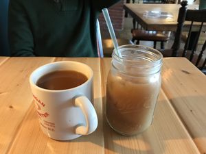 Coffee and cold brew at Grindhaus Cafe in Buffalo