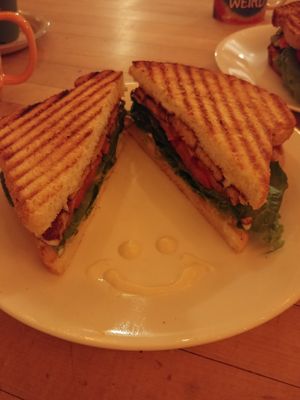 Delicious Tempeh BLT at Grindhaus Cafe in Buffalo