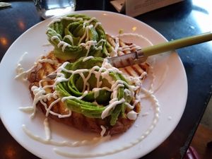 avocado toast at Grindhaus Cafe in Buffalo