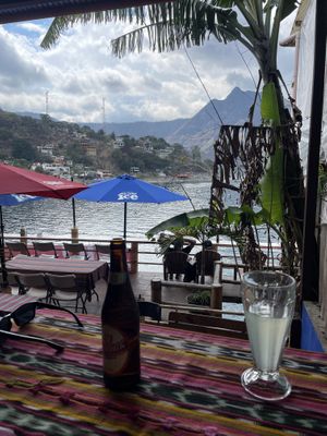 Views 👌🏼  at Shanti Shanti in San Pedro La Laguna