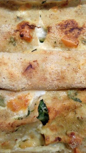 Pasta al forno vegetariana at Agriturismo al Refolo in Gravina In Puglia